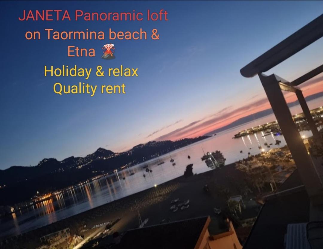 Janeta Panoramic Loft Apartment Giardini Naxos Exterior photo